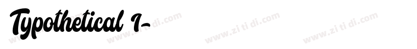Typothetical 1字体转换